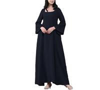 Muslim Wedding Dresses, Muslim Dresses for Women, Long Sleeve Prayer Dress, Long Dresses for Muslims, black, XL