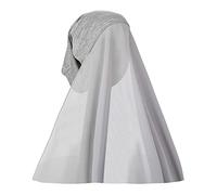 Muslim Women Hijab with Caps Soft Breathable Chiffon Islamic Muslim Hijab Hats Headscarf Wrap Solid Arab Instant Hijabs Bandana One Piece Prayer Scarf Ladies Turbans Hat (Light Grey)