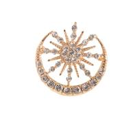 Muslims Culture Brooch Tradition Badge Unique Alloy Lapel Pin Jewelry Elegant Hijab Pin for Religious Ceremonies