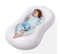 Muslin Baby Lounger Cover 1 Pack, Cotton Soft Breathable Infant Nest Slipcover, Envelope Closure, Compatible with Snuggle Me Loungers, Machine Washable, Cover Only, for Boys Girls(Gray)