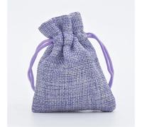 Muslin Bags 5pcs Multisize Jute Burlap Linen Drawstring Bag Christmas Halloween Gift Bags Wedding Birthday Party Candy Chocolate Packing Bag(Light Purple,20X30CM_LINEN BAG)