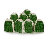 Muslin Bags Small Drawstring Bag Background St Patrick's Day Glitter Muslin Sachet Bags Drawstring Jewelry Pouches Reusable Gift Bag Cloth Pouch for Wedding Party Favor Jewelry DIY Crafts 8pcs