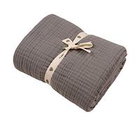 Muslin Blankets, Baby Toddler Quilt, 4 Layers, 100% CottonStroller Blanket, Hypoallergenic, Super-Soft, Breathable and Lightweight Swaddle, Nursery & Crib Blanket,Large (120 X 90 cm) (Sharkskin)