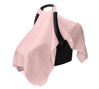 Muslin Cotton Baby Car Seat Covers Soft Breathable Car Seat Cover Universal Sun Protection Canopy for Baby Comfortable Infant Carseat Canopy Lightweight Summer Stroller Sun Shade Cover