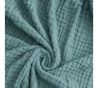 Muslin Cotton Blanket Adults, Summer Ice Cooling Breathable Bedspread Throw Bedding Sleep Cold Comforter For Sleeping (Dark Green, Normal(130cmx150cm))