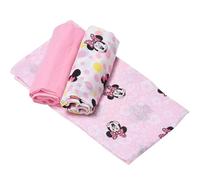 Muslin Disney Minnie Mouse Newborn Ellepi Soft Organic Cotton Children's Towels Blankets Sheets Swaddle Cloths Changing Mat Nursing Crib 70 x 70 cm Gift Box (Minnie)