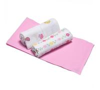 Muslin Disney Minnie Mouse Newborn Ellepi Soft Organic Cotton Children's Towels Blankets Sheets Swaddle Cloths Changing Mat Nursing Crib 70 x 70 cm Gift Box (Minnie)