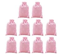 Muslin Drawstring Bags 10 Pack Small Natural Pouches | Drawstring Pouches for Party Favors, Bulk 10 Pack Small Gift Bags, Storage Bags for Jewelry Beads, Rustic Wedding Supplies