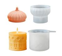 Muslin House Shape Silicone Jewelry Mold for Creating Decorative Boxes with Lid Sturdy Materials Home Decors Mold Resin Candled Holder