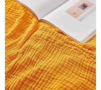 Muslin Throw Blanket 100% Cotton Soft Gauze Couch Blanket 127x177cm Tan
