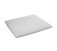 Muslin Wicker Cushion Cover, Grey, Made in Germany, Oeko-Tex Standard 100, Size: 85/75 cm