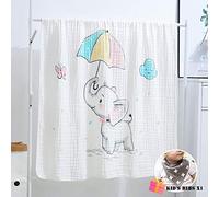 Muslins Swaddle Blanket Baby for Boys or Girls, Chickwin Print Soft Pure Cotton Large Square Muslins Cloths Toddler Unisex Sleeping Throw Sleep Blanket for Pram Cot Bed (110x110cm,H)