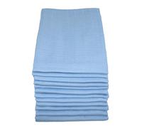 MuslinZ 12PK 100% Pure Cotton Baby Muslin Squares 70x70cms - Blue