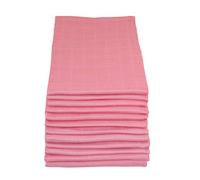 MuslinZ 12PK 100% Pure Cotton Baby Muslin Squares 70x70cms - Pink