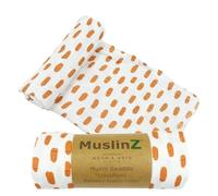 MuslinZ Ex Large Muslin Cloths for Baby - Newborn Baby Essentials - Baby Swaddle -Bamboo Mix, Soft and Breathable (Laurel Spot)