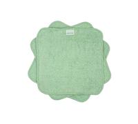 MuslinZ Wipes Bamboo Cotton Terry Wipes 20x20 cms Face Cloth Washable reuseable Baby Wipes Eco-friendly (Sage Green)