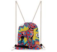MUSM Dalmatian Drawstring Backpack for Women Men - 13.8"x19.7" Lightweight Cinch Bag Large Capacity Gym Drawstring Bag Aesthetic Sackpack Sports Backpack for Travel, Beach