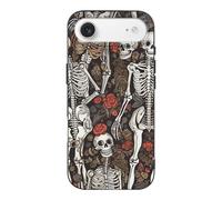 MUSM for iPhone 17 Case, Scratch Resistant Slim Phone Cover Soft TPU, Wireless Charging Compatible, Skeletons Where Souls Meet iPhone 17 Air Case Shockproof Flexible Protective Cases for Women Men