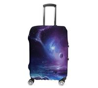 MUSM Galaxy Starry Sky Luggage Cover for Suitcase Tsa Approved Exquisite Anti-Scratch Suitcase Cover Washable Baggage Covers Fashion Dust-proof Durable Suitcase Protector, style, L