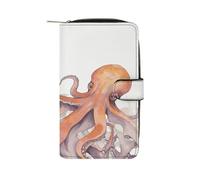 MUSM Octopus Tentacles Leather Wallet，Bifold Clutch Billfold，Large Capacity Luxury Wallets for Everyday Use