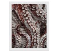 MUSM Octopus Tentacles Pictures Diamond Art Kits for Adults, Round 5D Diamond Painting Kits for Beginners, DIY Full Drill Paint by Diamonds Dot Gem Art for Home Wall Decor 16"x20"