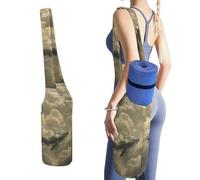 MUSM Portable Yoga Mat Bag with Pocket - Durable Canvas Gym Tote for Women & Men, Multi-Functional Storage Bag Whale in The Clouds Yoga Mat Carrier Bag for Gym, Home, Travel