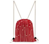MUSM Romantic Heart Shape Drawstring Backpack for Women Men - 13.8"x19.7" Lightweight Cinch Bag Large Capacity Gym Drawstring Bag Aesthetic Sackpack Sports Backpack for Travel, Beach