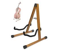 MUSO Cello Stand with Bow Holder,A-Frame Floor Stand with Padded Foam, Handcrafted Cello Rack Fits 1/2, 3/4, 7/8, 4/4 Full-Size and Guitar, Instrument Holder for Home and Studio Display