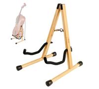 MUSO Cello Stand with Bow Holder,A-Frame Floor Stand with Padded Foam, Handcrafted Cello Rack Fits 1/2, 3/4, 7/8, 4/4 Full-Size and Guitar, Instrument Holder for Home and Studio Display