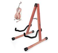 MUSO Cello Stand with Bow Holder,A-Frame Floor Stand with Padded Foam, Handcrafted Cello Rack Fits 1/2, 3/4, 7/8, 4/4 Full-Size and Guitar, Instrument Holder for Home and Studio Display