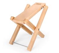 MUSO Guitar Footrest Stool, Folded Wooden Pedal, 3 Level Adjustable,Suitable for Classical Acoustic Guitar,Ergonomic & Durable (Natural Wood)