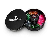 MUSO PRO Guitar Picks Tin with Pick Holder - 24 Guitar Plectrums Mixed Gauge Set for Acoustic & Electric Guitar - Metal Pick Storage Tin - Guitar Accessories Gift for Guitar Players