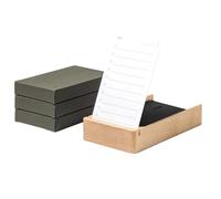 muso wood Daily To Do List Planner with Maple Stand - 100 To Do List Cards - Undated Daily Planner Notepad for Desk Accessories and Supplies, Enhanced Productivity, Work Office Accessories