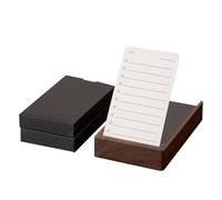 muso wood Daily To Do List Planner with Walnut Stand - 100 To Do List Cards - Undated Daily Planner Notepad for Desk Accessories and Supplies, Enhanced Productivity, Work Office Accessories