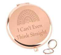 musoeica Gifts for Lesbians Girlfriend Compact Mirror Couples Anniversary Presents Birthday Gift for Her, Travel Makeup Mirror Valentines Wedding LGBT Lesbian Pride Queer Rainbow Presents