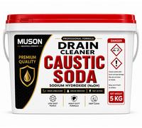 Muson Caustic Soda 5Kg Professional Drain Unblocker Heavy Duty Sink Pipe Toilet Bin Concrete Path Cleaner Degreaser Made In Uk