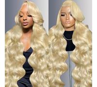 Muspluto 613 Lace Front Human Hair Wig Material: This Blonde Human Hair Wig is Made of 12A Unprocessed Brazilian Human Hair, Cut by Young and Healthy Women.Soft and