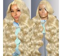 Muspluto 613 Lace Front Human Hair Wig Material: This Blonde Human Hair Wig is Made of 12A Unprocessed Brazilian Human Hair, Cut by Young and Healthy Women.Soft and