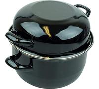 Mussel Pot 2L Mediterranean Stock Pot with Deep Dual-Purpose Lid