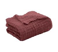 Musselin Decke, Sommer Musselin Decke 200 x 230, 100% Natürliche Musselindecke Leichte Sanfte, Muslin Blanket Erwachsene as Cuddly Blanket, Bed, Couch Throw (Wine, 150X200)