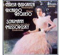 MUSSORGSKY, Modest: Kinderstube - SCHUMANN, Robert: Frauenliebe und leben ----CLAVES - Svizzera-CLA 8204 LP-MUSSORGSKI Modest Petrovich (Russia); SCHUMANN Robert (Germania)-BERGANZA Teresa (mezzo-soprano); REQUEJO Ricardo (pianoforte)