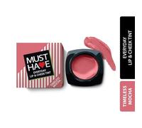 Must Have Everyday Lip & Cheek Tint - Timeless Mocha, 8g | Enriched with Vitamin E & Rosehip Oil | Light Creamy Texture | High Colour Payoff | Smooth Natural Finish | Hydrating & Nourishing
