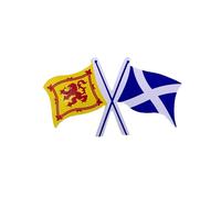 Must Have Souvenirs Scotland Scottish Decal Car Sticker - Saltire Thistle with Lion Rampant & Saltire Cross Flags, Scottish Sticker, Scotland Flag, Scotland Flag Sticker, Lion Rampant Sticker