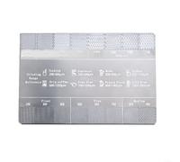 Must Have Stainless Steel Coffee Grinding Thick Reference Comparison Card for Delicious Coffee Experience (C)