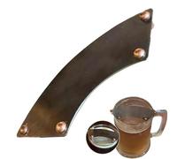 Mustache Cup Guard, Metal Mustache Guard Drinking Protector, Shield Portable Drinking Glass Coffee Mug Wine Clamped Easily for Say Goodbye to Dirty Beard