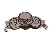 Mustache Guard - Defender Mustache | Beard Protection Mug | Skull Design Coffee Beer Teacup Accessory Drinkware Novelty Gift Men Grooming Death Grip Wax Teacups Or Regular Cups Silver