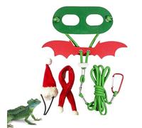 Mustache Lizard Harness Outdoor Lizard Wings, Mustache Lizard Harness - Adjustable Christmas Wing Costume, Soft Pet Harness for Festival Pull Rope, Walking, Birthday,