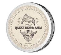 Mustache Wax for Men - Strong Hold Men Beard Styling Balm,Nourishing Hair Control Wax Moustache Care Supplies for Special Occasions Dating Daily Work Dad Grandpa Son Husband (Vanilla)