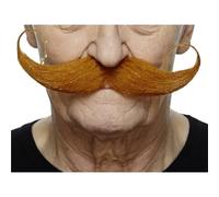Mustaches Fake Mustache, Self Adhesive, Novelty, Capt' Hook False Facial Hair, Ginger Color