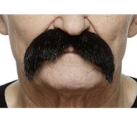 Mustaches Fake Mustache, Self Adhesive, Novelty, Walrus False Facial Hair, Black Lustrous Color